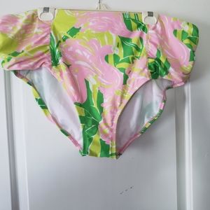 ULTRA RARE! Lilly Pulitzer Target Bathing Suit Bottom Plus Size Fan Dance